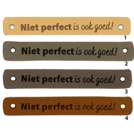 Durable leren aannaaibandje 7x1 cm - Niet perfect is ook goed! per 2 stuks