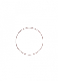 Go Handmade Metalen ringen set (2pc) kleur: Vintage rose - 15cm