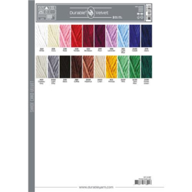 Staalkaart - kleurenkaart Durable Velvet