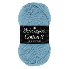 Cotton 8 Scheepjes 711 Jeansblauw
