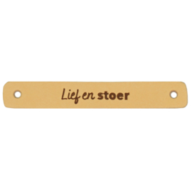 Durable leren aannaaibandje 7x1 cm - Lief en stoer per 2 stuks