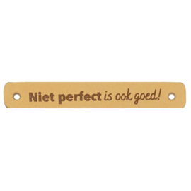 Durable leren aannaaibandje 7x1 cm - Niet perfect is ook goed! per 2 stuks