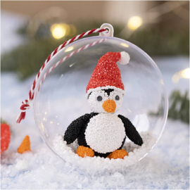 Mini Hobbyset Kerstbal - Boetseren Pinguin