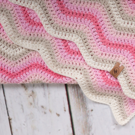 Durable Ripple Blanket Pink