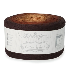 Scheepjes Cotton Whirl - 740 Brown Sugar Spell
