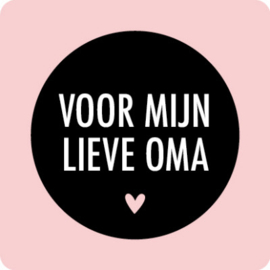 Kadosticker vierkant Voor mijn lieve oma 10 st