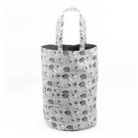 DMC Tas met trekkoord rond 47x27x2,7cm grijs
