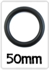 Ring Zwart nylon 50mm
