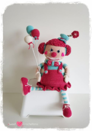 Garen en fourniturenpakket Kiki de Clown  (patroon apart bestellen)