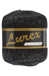 Lammy Yarn Lurex garen 17 Zwart