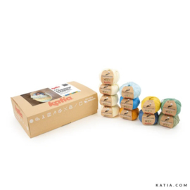 Rainbow Garden KAL 2026 Kit – Katia Fair Cotton - S2 Koele tinten