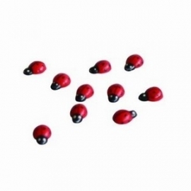 Houten Lieveheersbeestje 1,2cm - rood