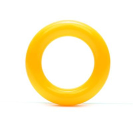 Durable Plastic Ringetje 30 mm ~ geel - 5 stuks