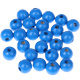 Houten kraal 18 mm "babyproof" Middenblauw