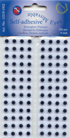 Wiebelogen 8 mm plakbaar - zelfklevend