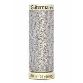 GÜTERMANN METALLIC GAREN 1X50M Zilverkleur