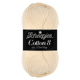 Cotton 8 Scheepjes 501 Naturel/Beige