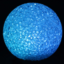 LED lichtbal - lichtbol 8cm witte bol met Multi kleuren