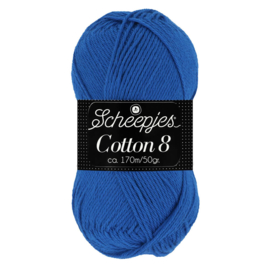 Cotton 8 Scheepjes 519 Kobaltblauw