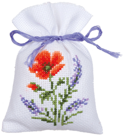Geurzakje - kruidenzakje Bloemen en Lavendel  set van 3