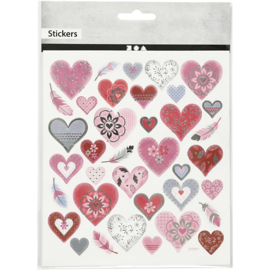 Velletje stickers , Harten