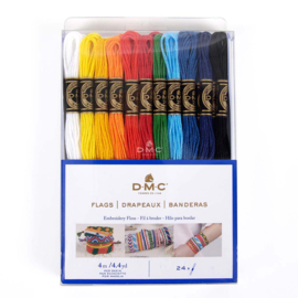 DMC mouliné splijtzijde assortiment 24x4mtr Flags