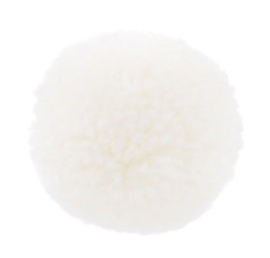 Pompom 30mm Wit