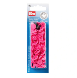 Kamsnaps Prym bloem met gezichtje 12,4mm Fuchsia