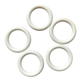 Durable Plastic Ringetje 40 mm Creme - LichtGrijs - 5 stuks