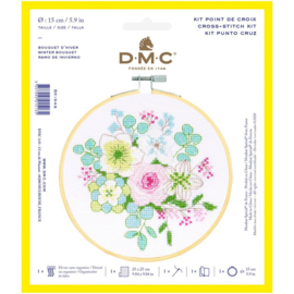 Dmc borduurkit Winter inclusief borduurring 15cm