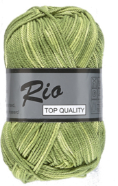 Lammy Yarns Rio katoen multi kleur 627 groentinten mengeling