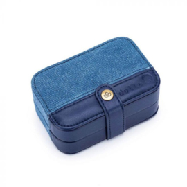 Della Q canvas buddy case indigo