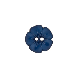 Bloemknoopje met bladnerf -15mm - Blauw