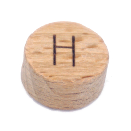 Durable houten letterkraal H