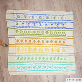 Rainbow Garden KAL 2026 Kit – Katia Fair Cotton - S2 Koele tinten
