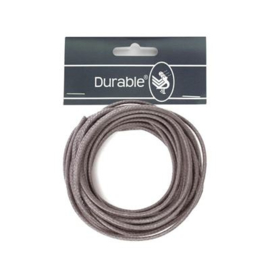 Durable Waxkoord 2mm - 5 meter - Antraciet