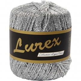 Lammy yarns Lurex 01 garen zilver