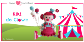 Garen en fourniturenpakket Kiki de Clown  (patroon apart bestellen)