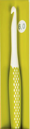 Prym  Wolhaaknaald ergonomisch 6 mm / 17 cm lang - Lime