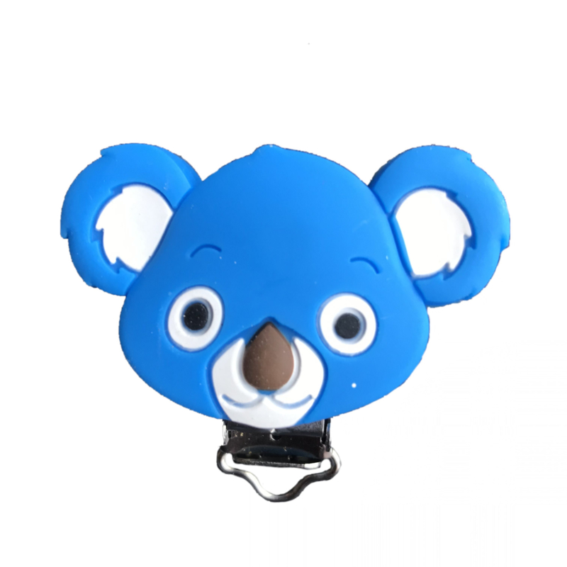 Siliconen speenclip Koala - Cobaltblauw