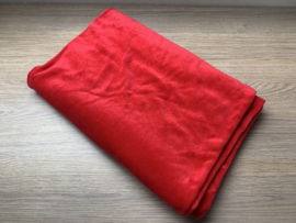 coupon velours rood ca. 1,5 meter