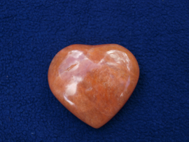 Maansteen hart, roze MA41