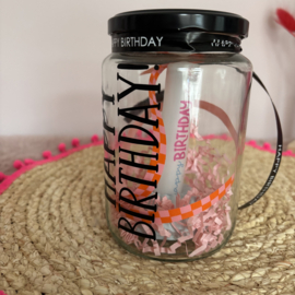 Happy birthday cadeaupot