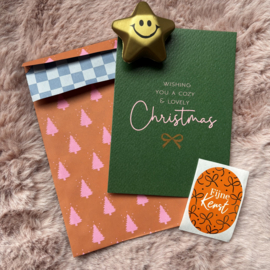 Kerstkaart met sterretje