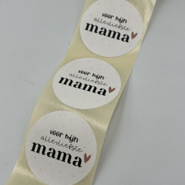 Sticker Voor mijn allerliefste mama - 10 stuks