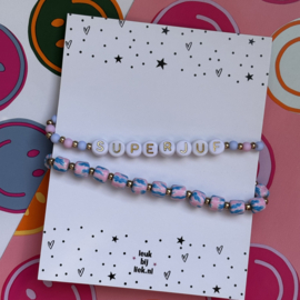 Set Superjuf cube roze blauw
