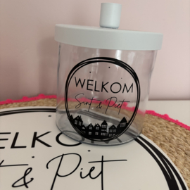 Snoeppot Kandelaar Welkom Sint & Piet