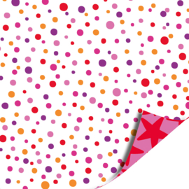 Stars pink inpakpapier