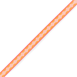 Tekstlint 'Diamond' orange light pink