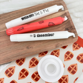 Kaars met tekst - set van 3 - Sinterklaas